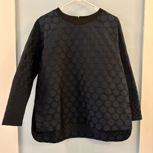 Madewell Navy Textured Top